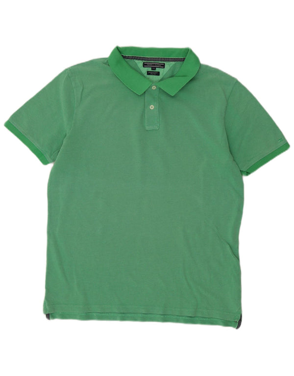 Camisa polo masculina Tommy Hilfiger Slim Fit 2XL algodão verde