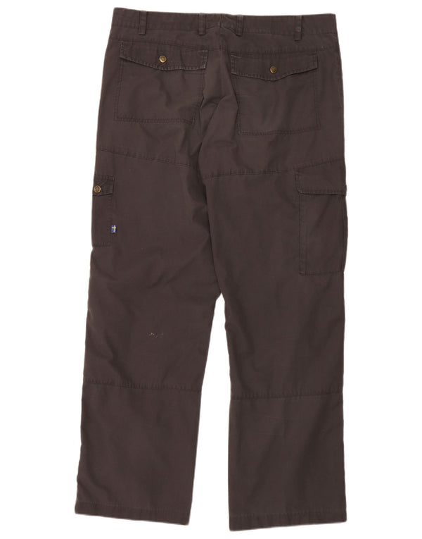 Calça cargo reta masculina Fjall Raven W38 L32 poliéster marrom