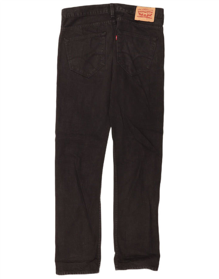 Levi's Masculino 504 Straight Jeans W34 L34 Algodão Preto