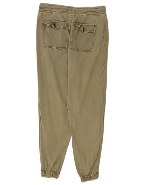 Calça jogger feminina Gap Chino XS W25 L26 algodão cáqui