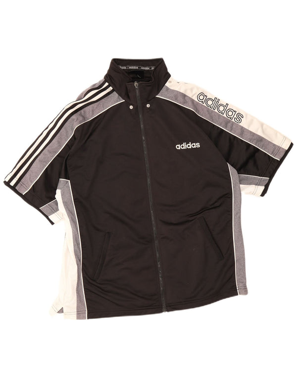 Adidas Mens Graphic Tracksuit Top Jacket UK 44/46 Grande Preto Colorblock