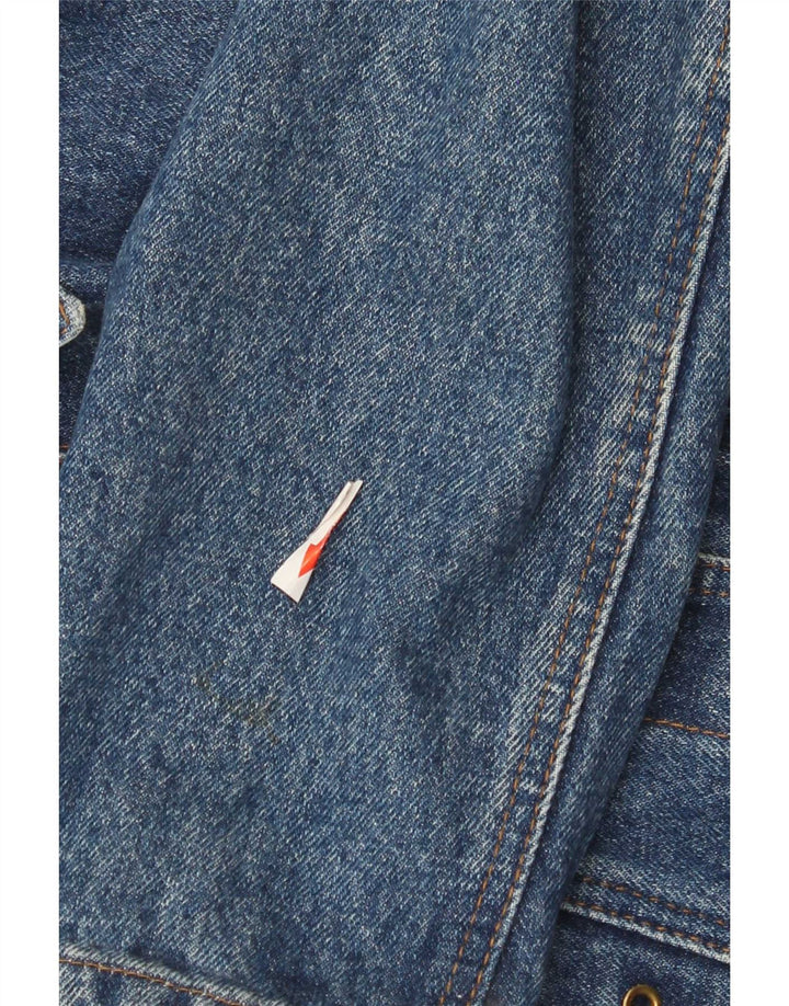 Jaqueta jeans feminina Doringo UK 10 algodão azul pequeno