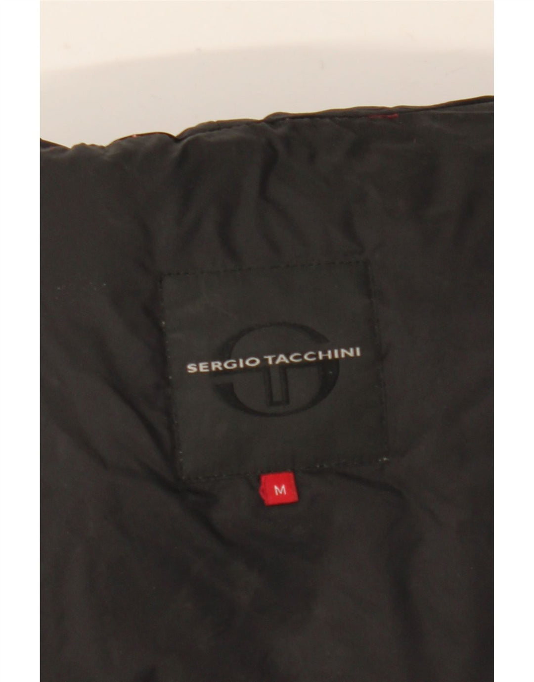 Casaco acolchoado feminino Sergio Tacchini UK 14 médio preto nylon