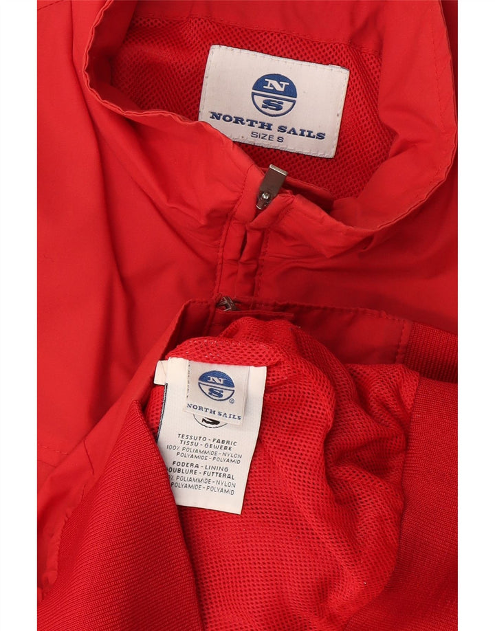 Jaqueta bomber masculina North Sails UK 36 pequena poliamida vermelha