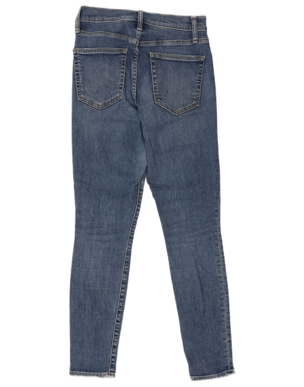 Jeans skinny de cintura alta feminino Gap W27 L27 azul