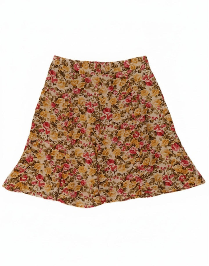 Saia feminina Tracy Evans em linha A W28 rayon floral médio multicolorido