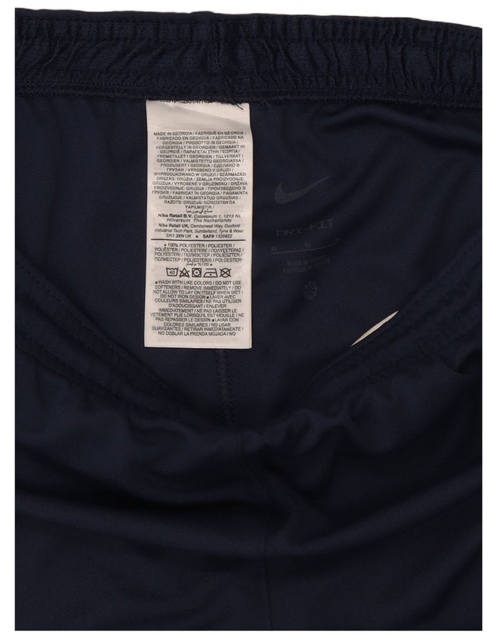 Shorts esportivos masculinos Nike Dri Fit médio azul marinho poliéster