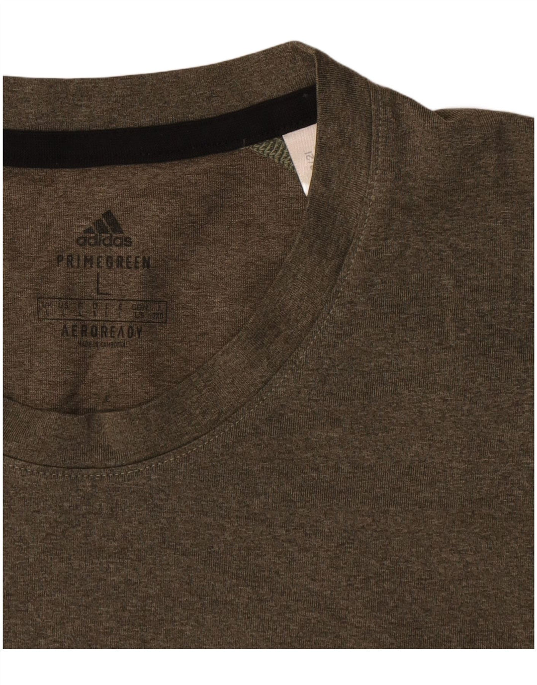 Adidas Mens Aeroready Camiseta Top Grande Poliéster Cáqui