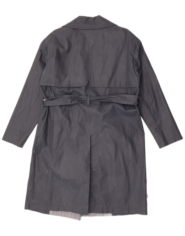 Hobbs Casaco feminino oversized UK 10 pequeno algodão preto