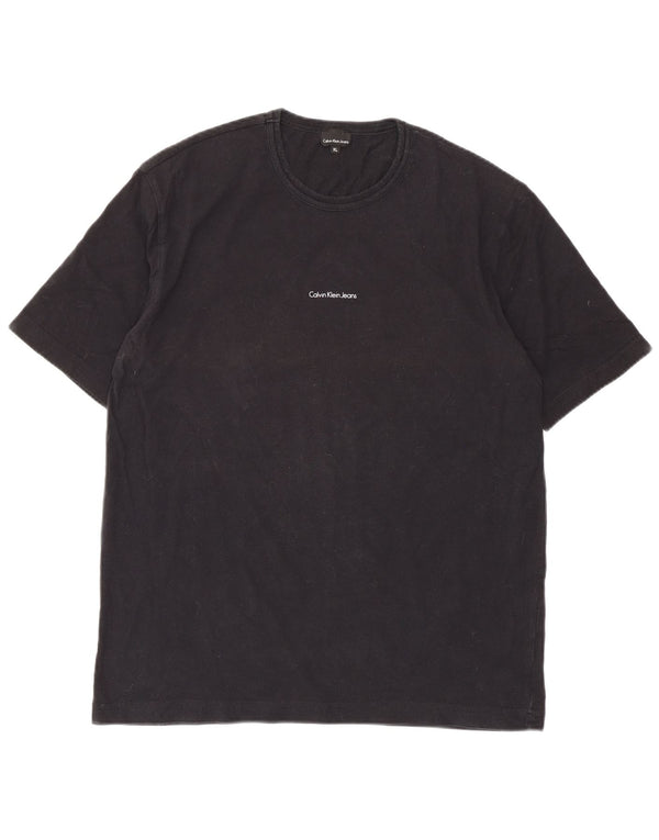 Camiseta Calvin Klein Jeans Mulher Top UK 18 XL Algodão Preto