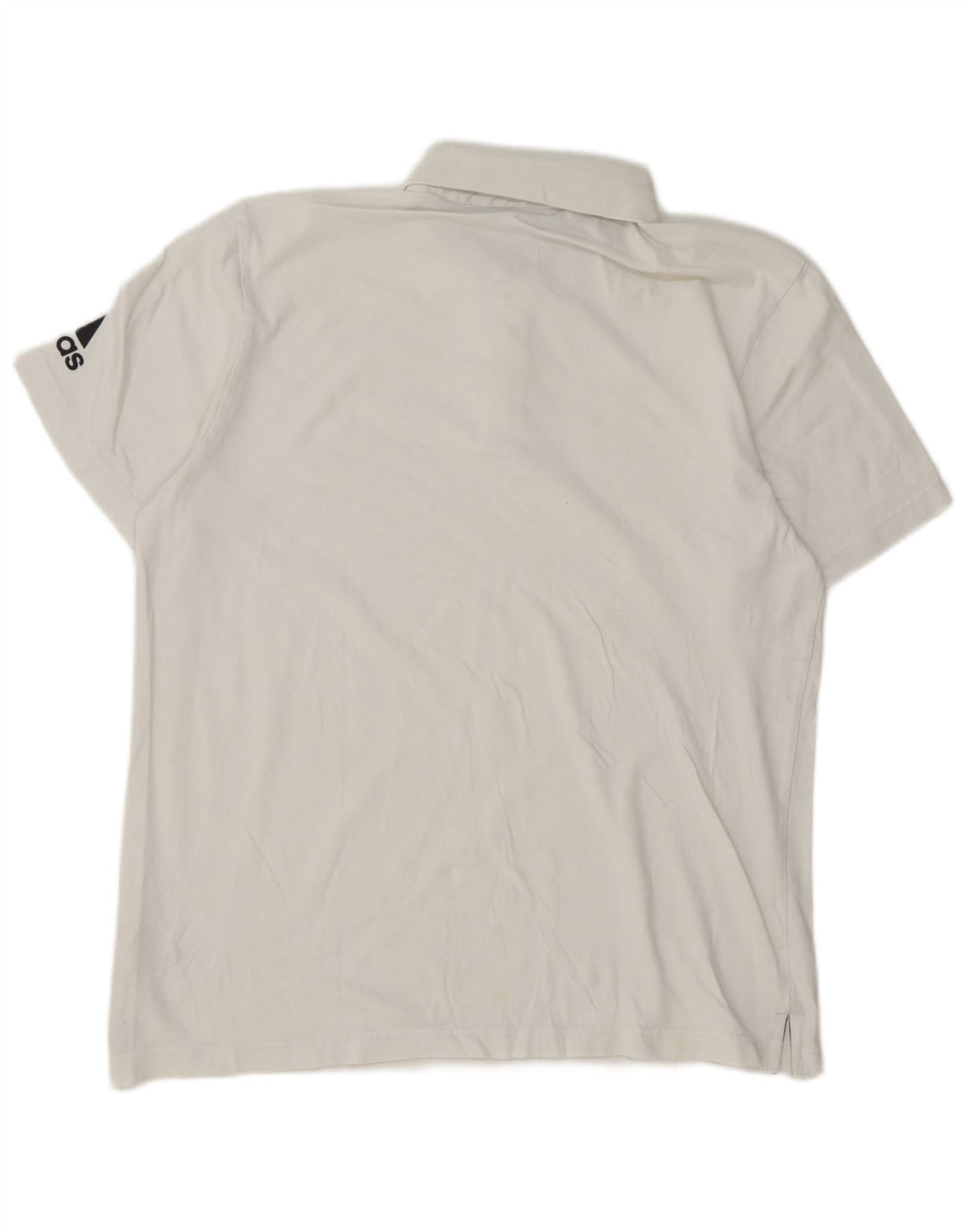Camisa polo masculina Adidas grande algodão branco