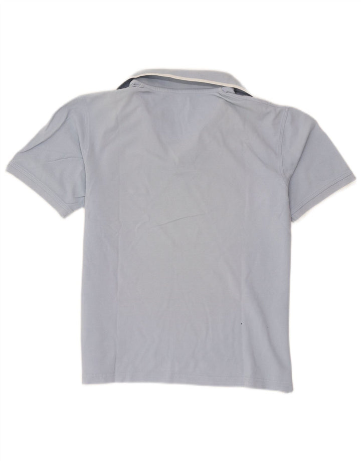 Camisa polo masculina Pierre Cardin pequena azul algodão