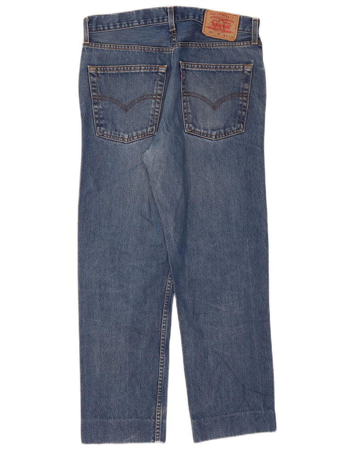 Calça jeans masculina Levi's 521 Tapered W34 L28 azul algodão