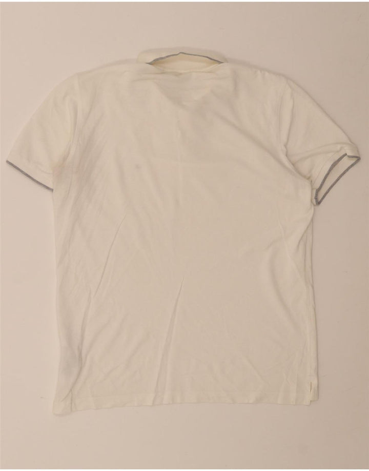 Camisa polo masculina Calvin Klein grande algodão branco