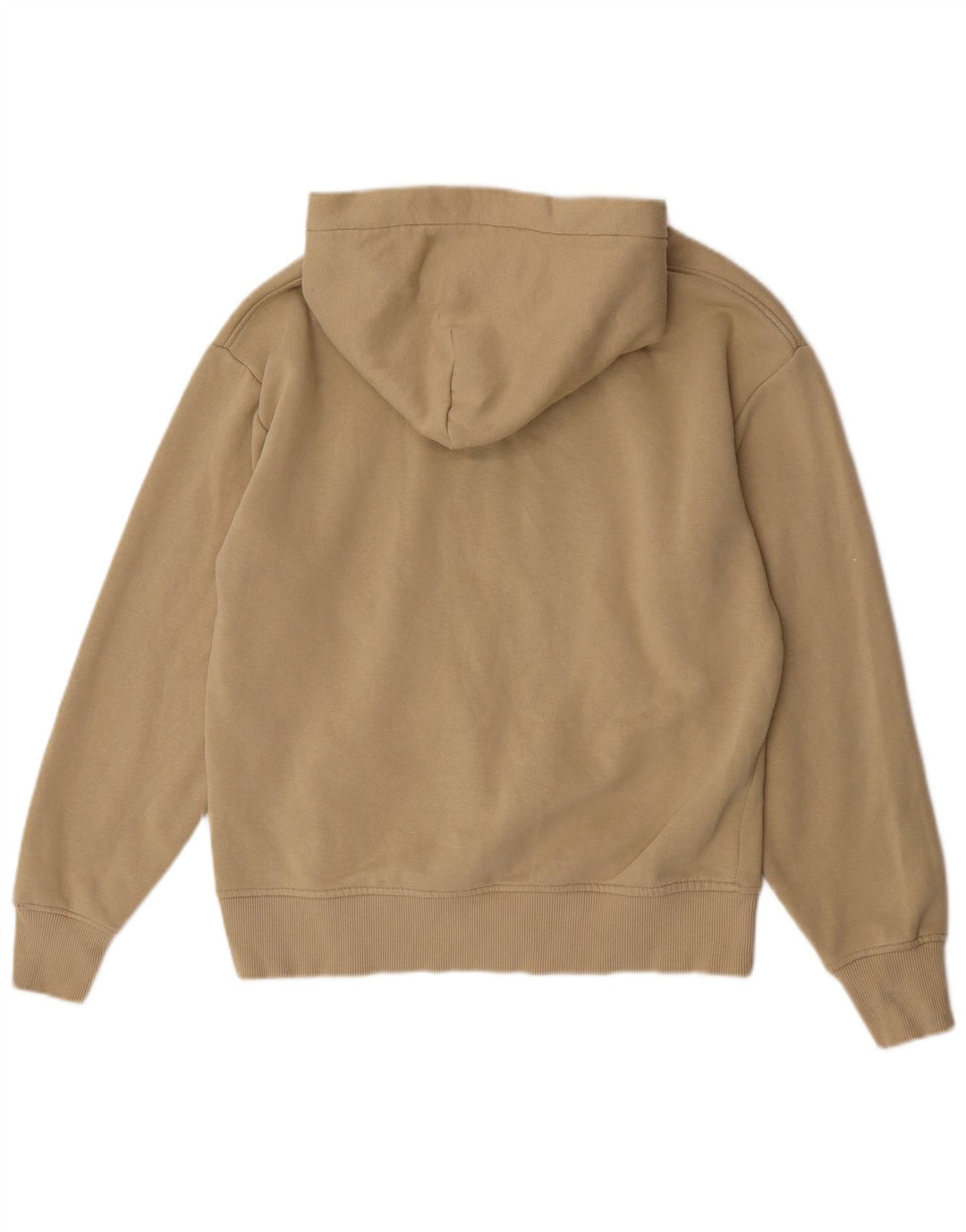 Zara moletom com capuz masculino pequeno algodão bege