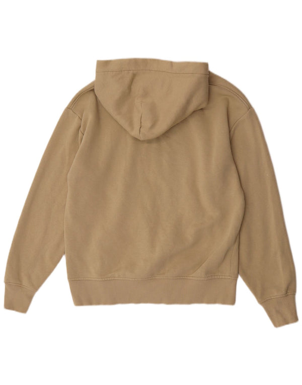 Zara moletom com capuz masculino pequeno algodão bege