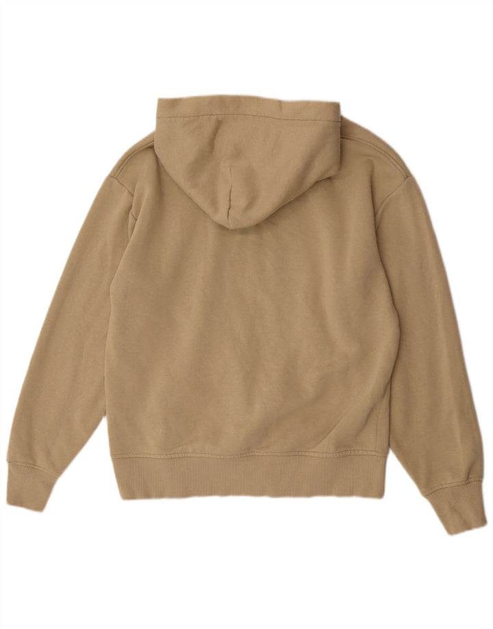 Zara moletom com capuz masculino pequeno algodão bege