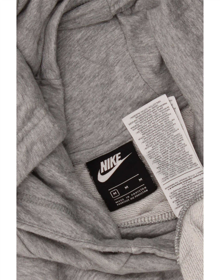 Nike Womens Hoodie Jumper UK 14 Médio Cinza Algodão
