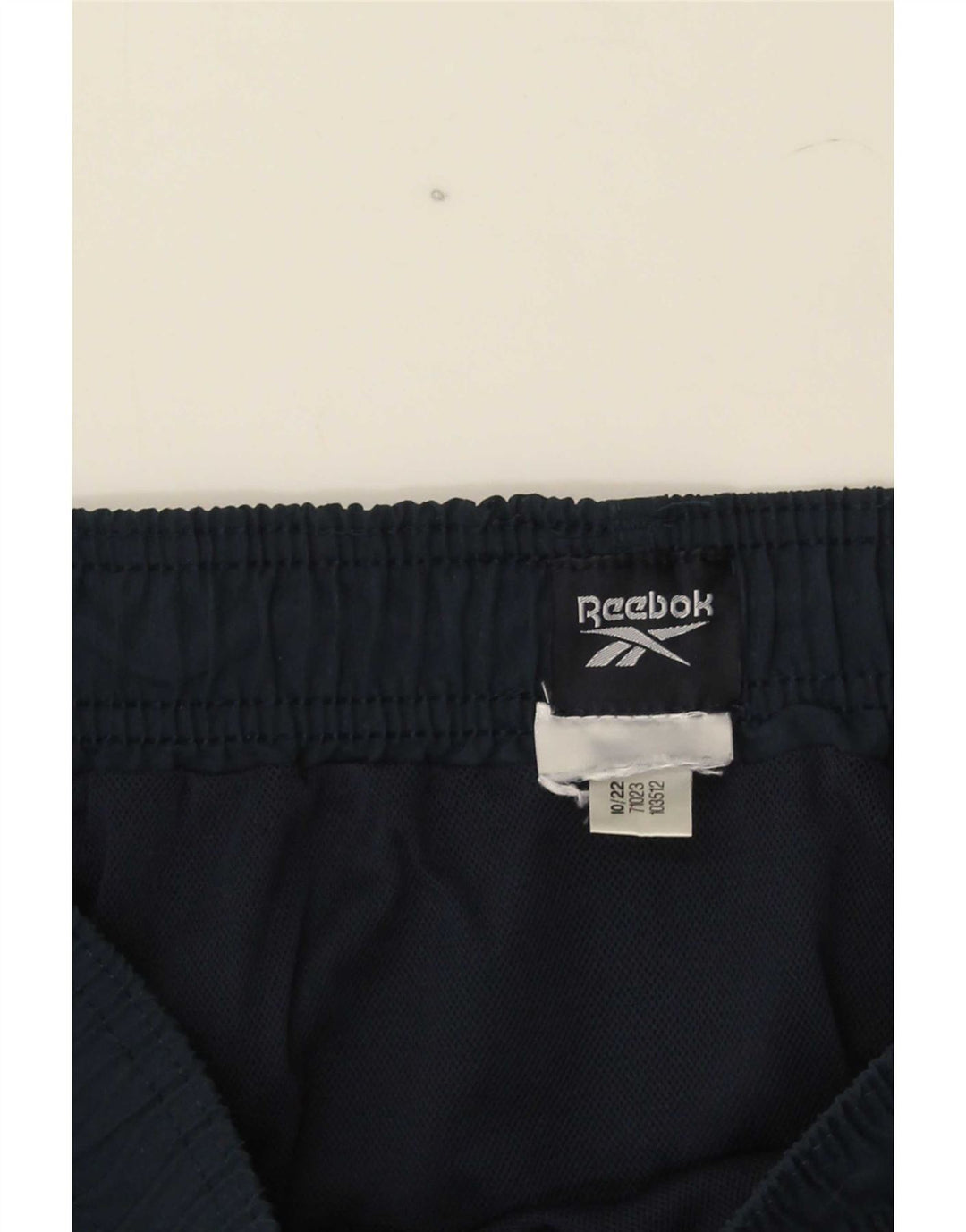 Shorts esportivos gráficos masculinos Reebok médio azul marinho