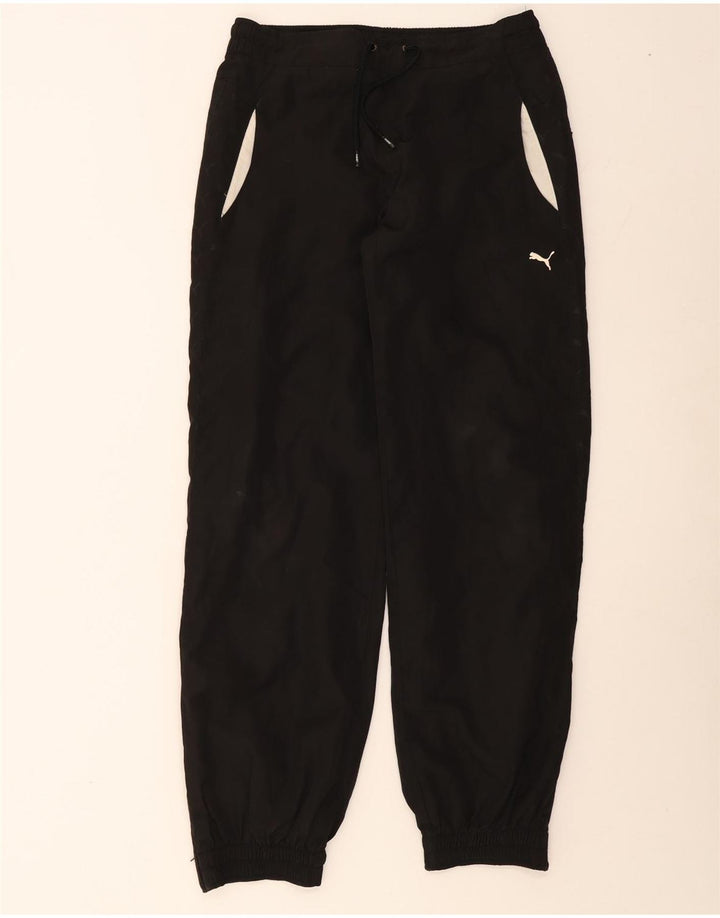 Calça de treino masculina Puma Joggers médio preto colorblock