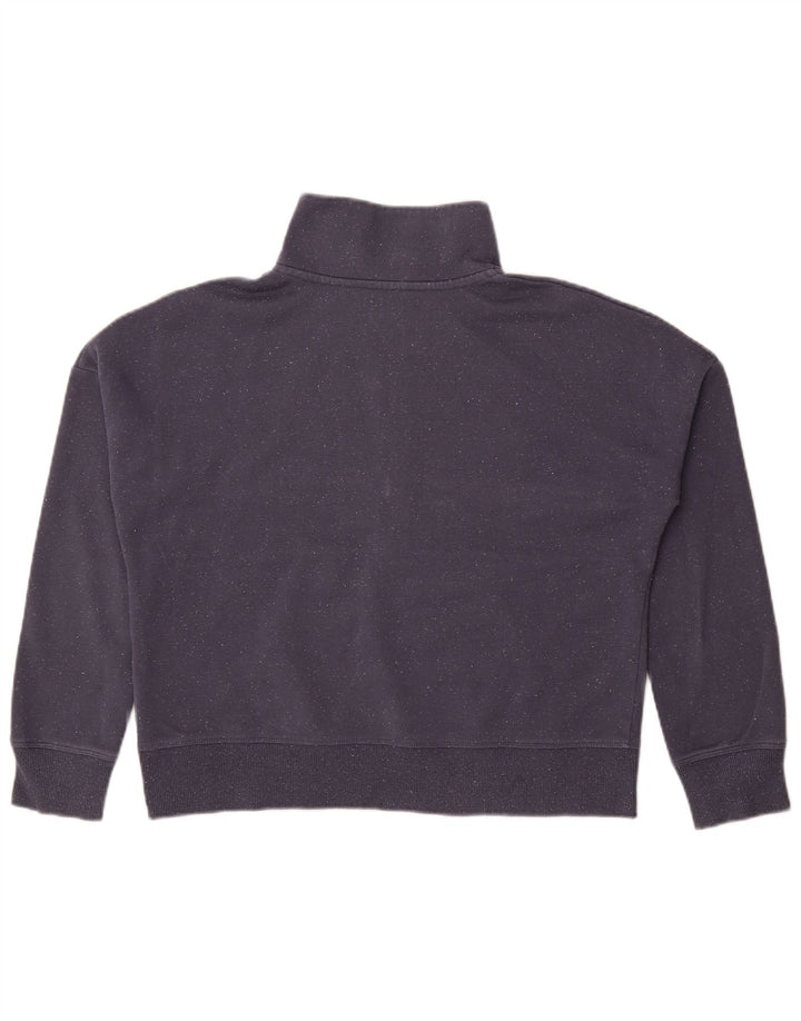 UNDER ARMOUR Suéter oversized feminino UK 10 pequeno azul marinho
