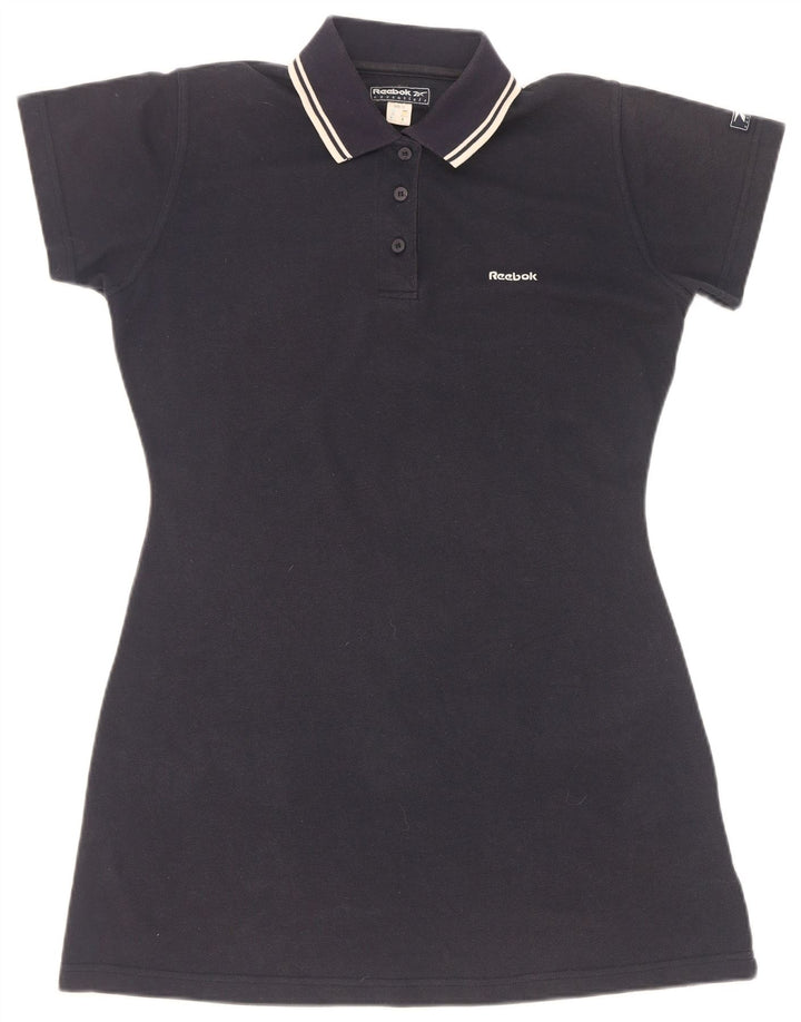 Vestido polo feminino Reebok UK 12 médio azul marinho poliéster
