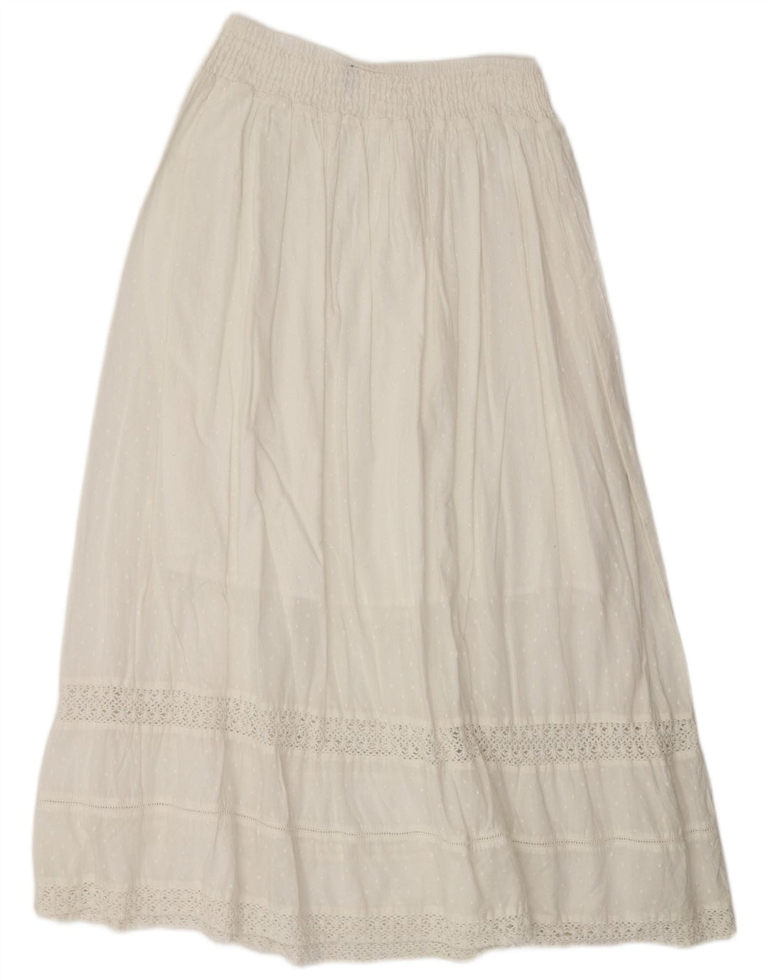 Saia cigana feminina Benetton W30 médio branco