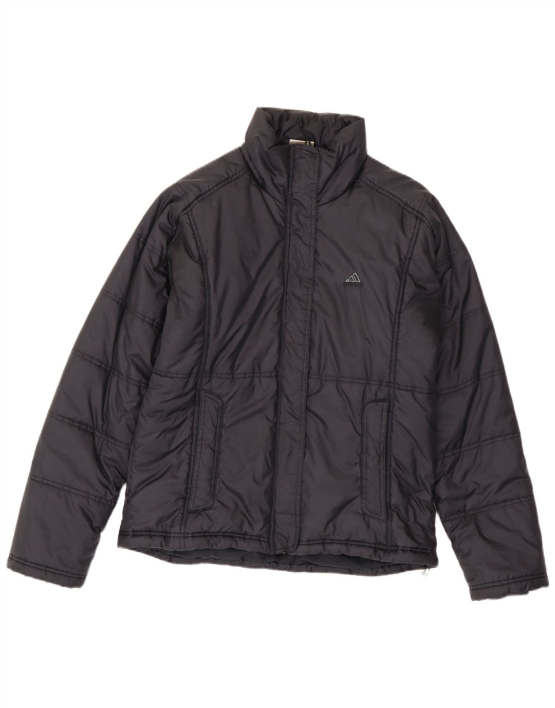 Adidas Womens Padded Jacket UK 14 Large  Navy Blue Polyamide