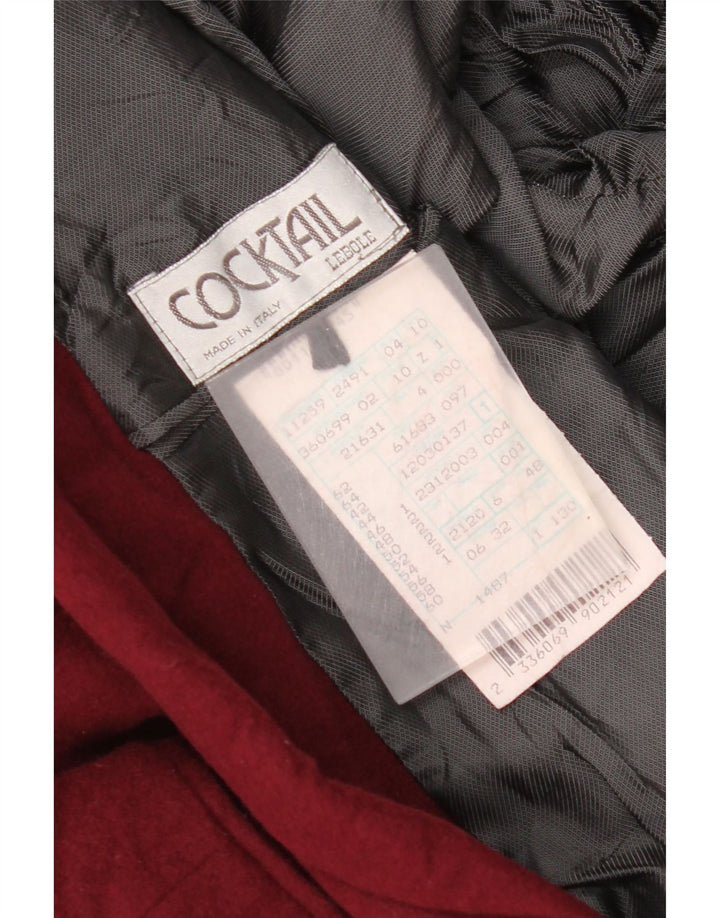 Jaqueta Blazer Lebole Masculina com 2 Botões IT 48 Lã Borgonha Média