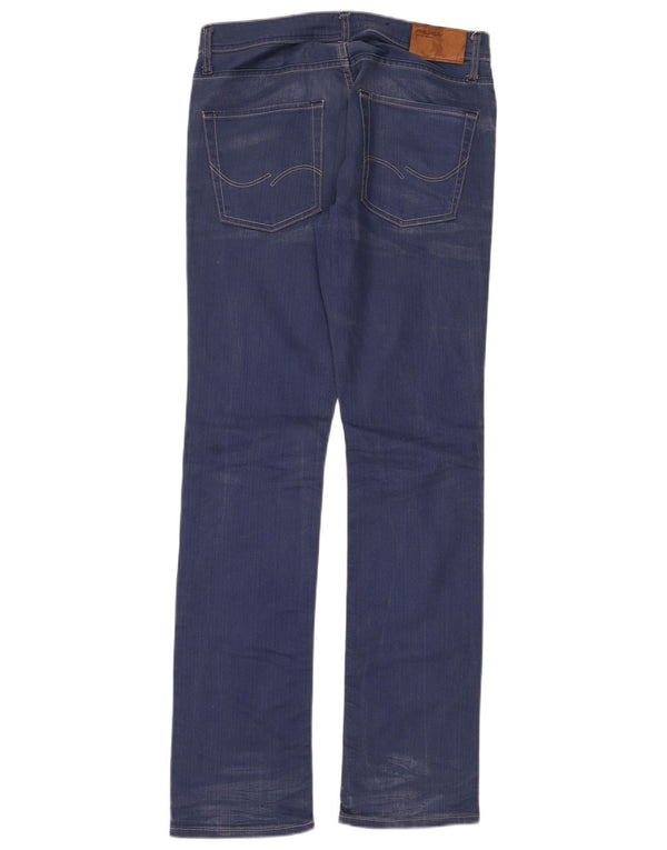 Jack & Jones Mens Straight Jeans W32 L36 Blue
