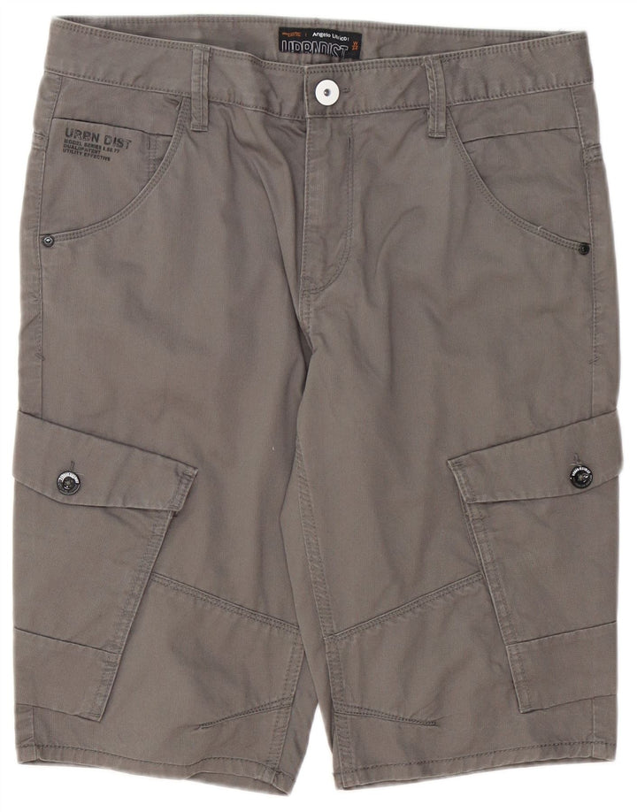 Angelo Litrico Mens Cargo Shorts W34 Grande Algodão Cinza
