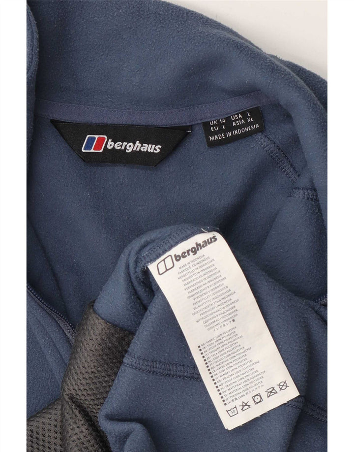Jaqueta de lã feminina Berghaus UK 14 poliéster azul médio