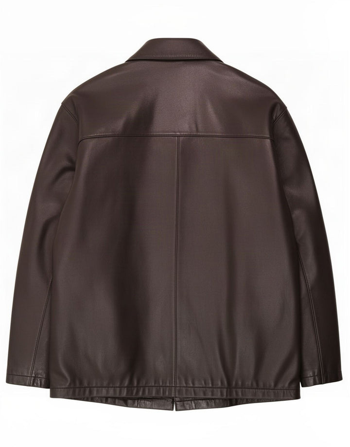 Jaqueta de couro masculina Barnardo UK 38 média preta