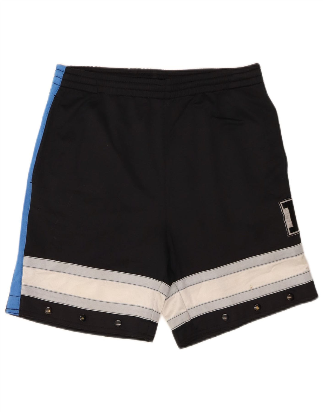 Shorts esportivos masculinos Lotto UK 38/40 poliéster colorblock preto médio
