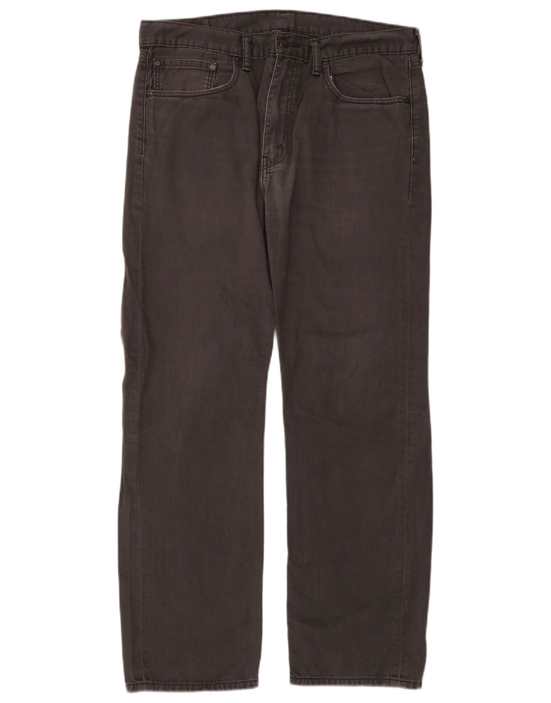 Calça jeans masculina Levi's 505 Straight W36 L32 cinza algodão