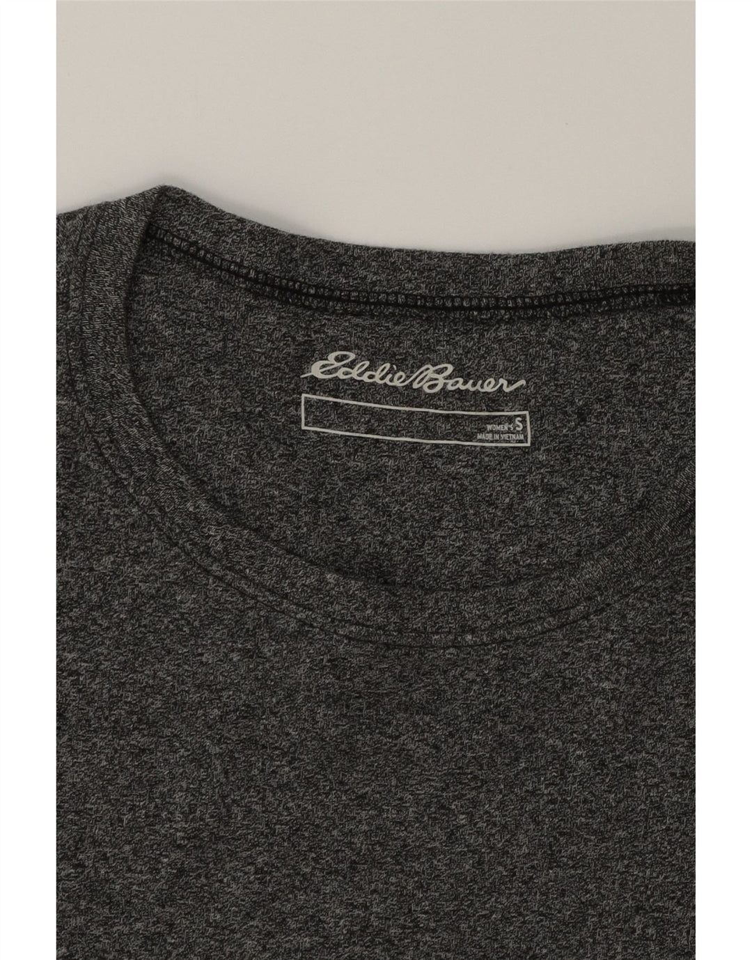 EDDIE BAUER Womens T-Shirt Top UK 8 Small Grey Cotton Vintage Eddie Bauer and Second-Hand Eddie Bauer from Messina Hembry 