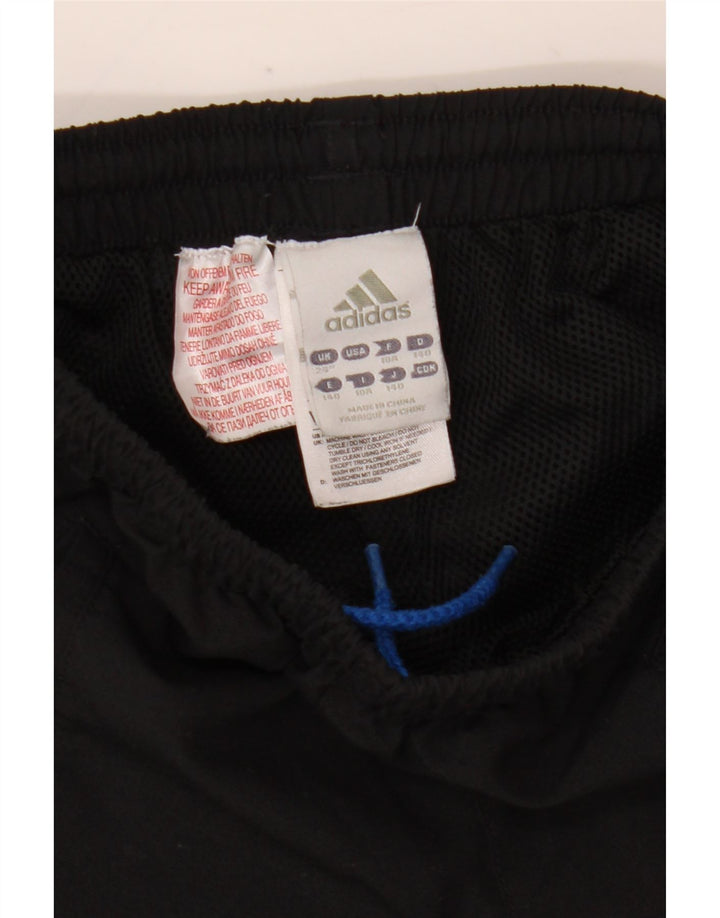 Adidas meninos calças de treino joggers 9-10 anos preto poliéster
