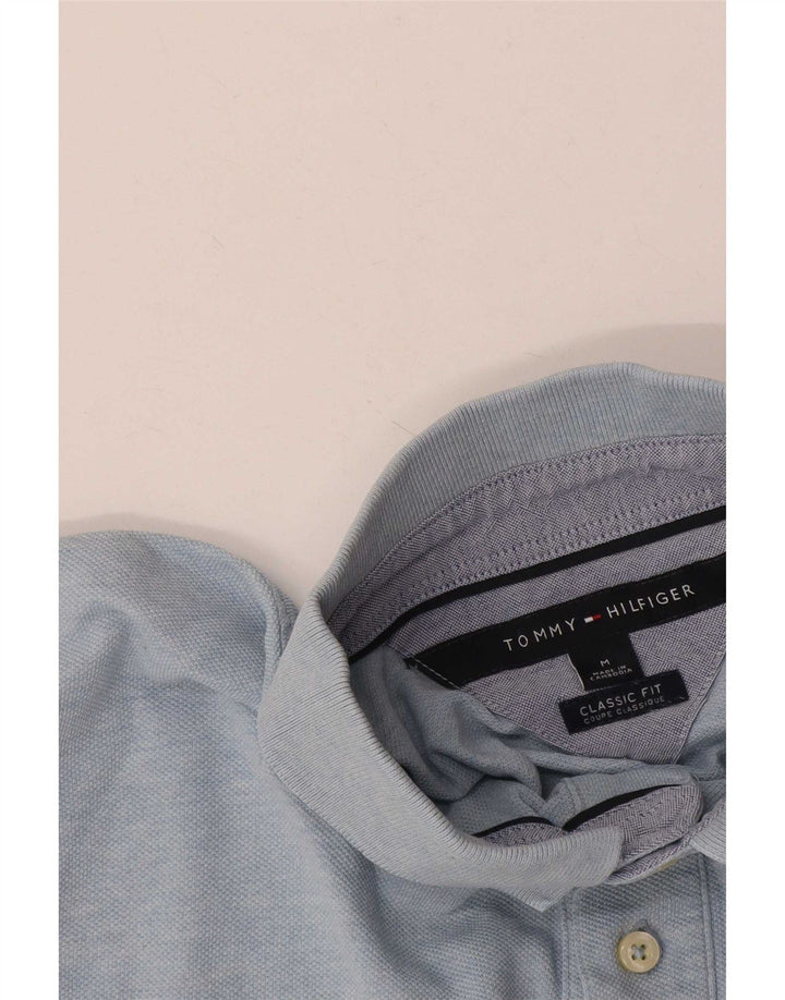 Camisa polo masculina Tommy Hilfiger Classic Fit azul médio