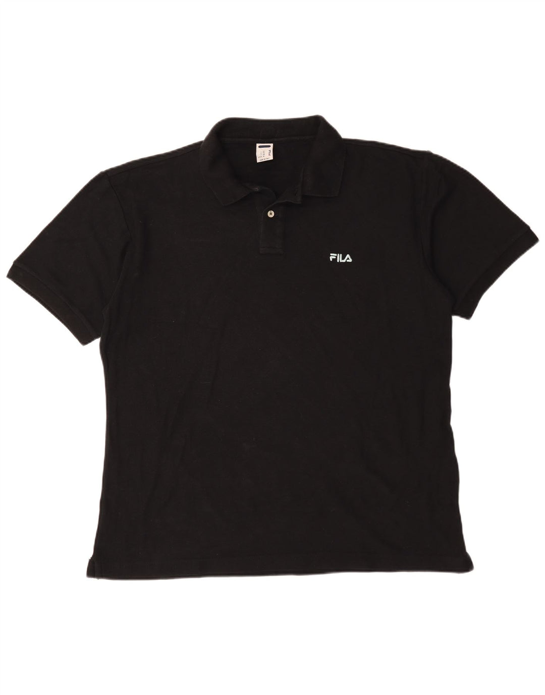 Camisa polo masculina Fila IT 56 2XL algodão preto