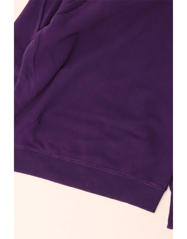 Suéter feminino GANT com gola xale e algodão roxo médio UK 14