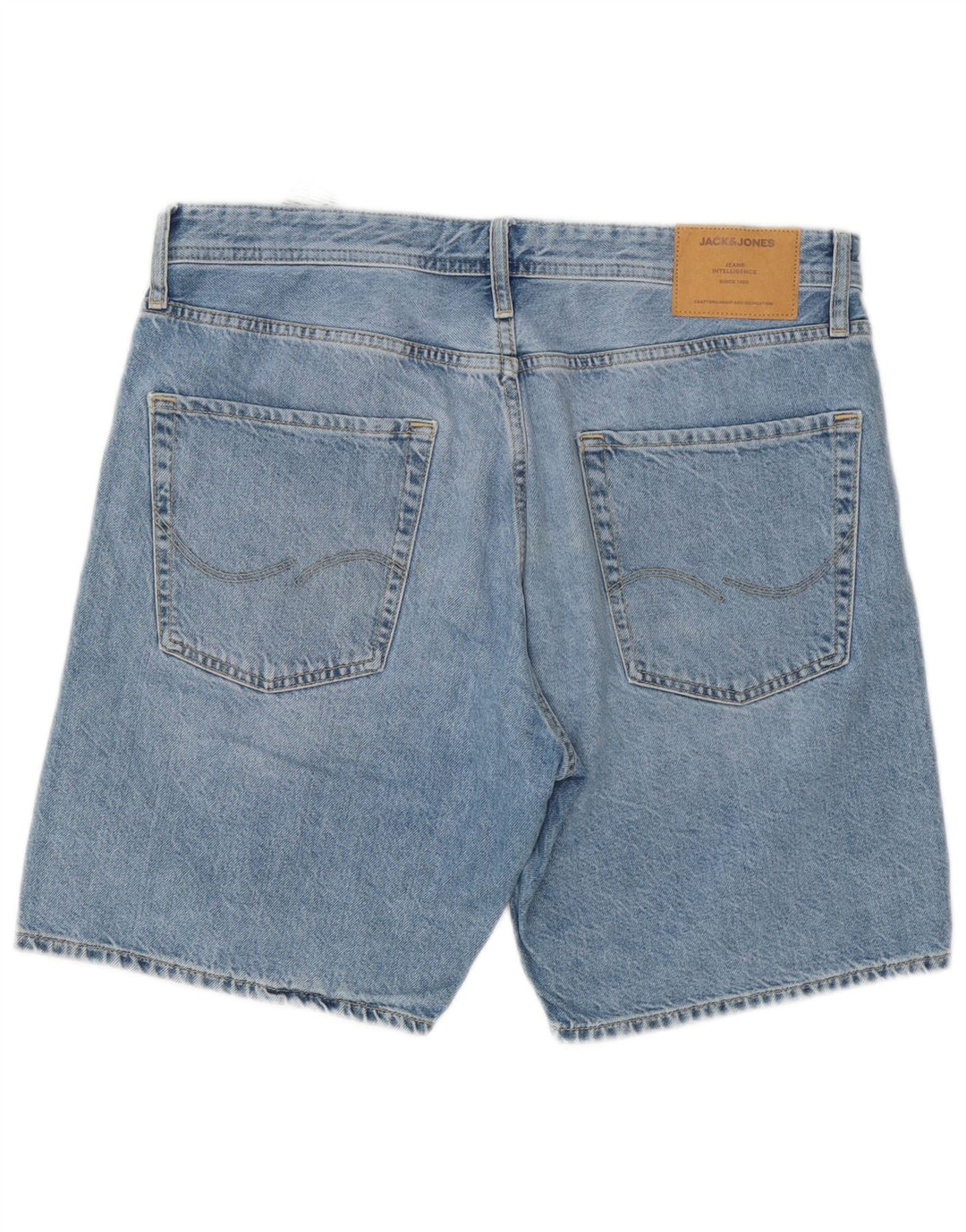 Jack & Jones Mens Chris Denim Shorts Grande W34 Azul Algodão