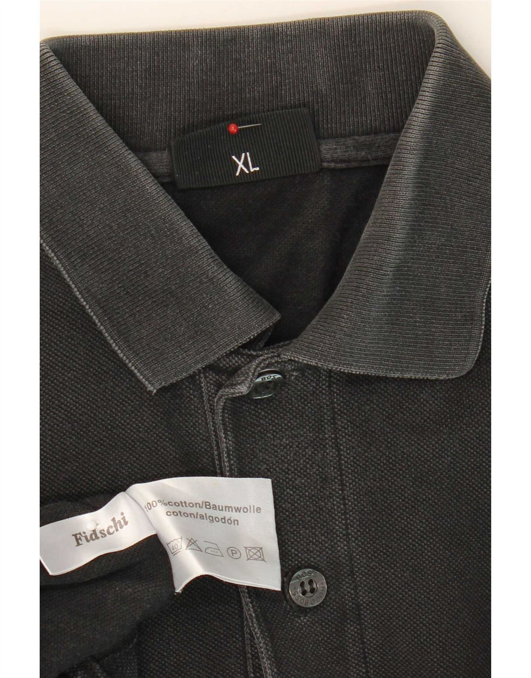 Camisa polo masculina Hugo Boss XL algodão preto