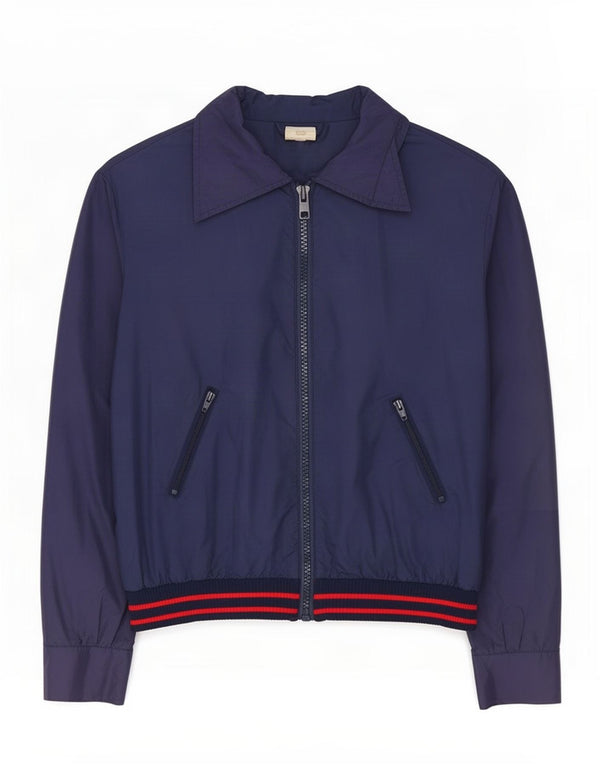 Jaqueta bomber masculina vintage IT 48 poliamida azul marinho médio