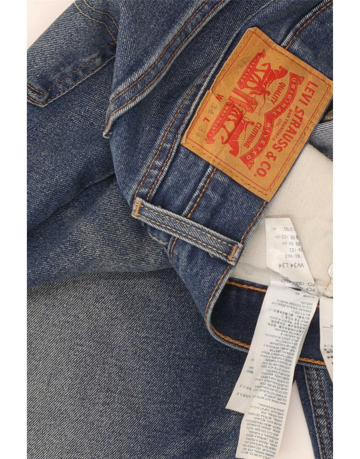 Levi's Jeans retos masculinos W34 L34 algodão azul
