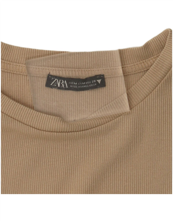 Macacão feminino Zara UK 12 médio bege