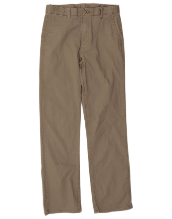 Calças Chino Slim Meninos Izod 15-16 Anos W26 L29 Algodão Bege
