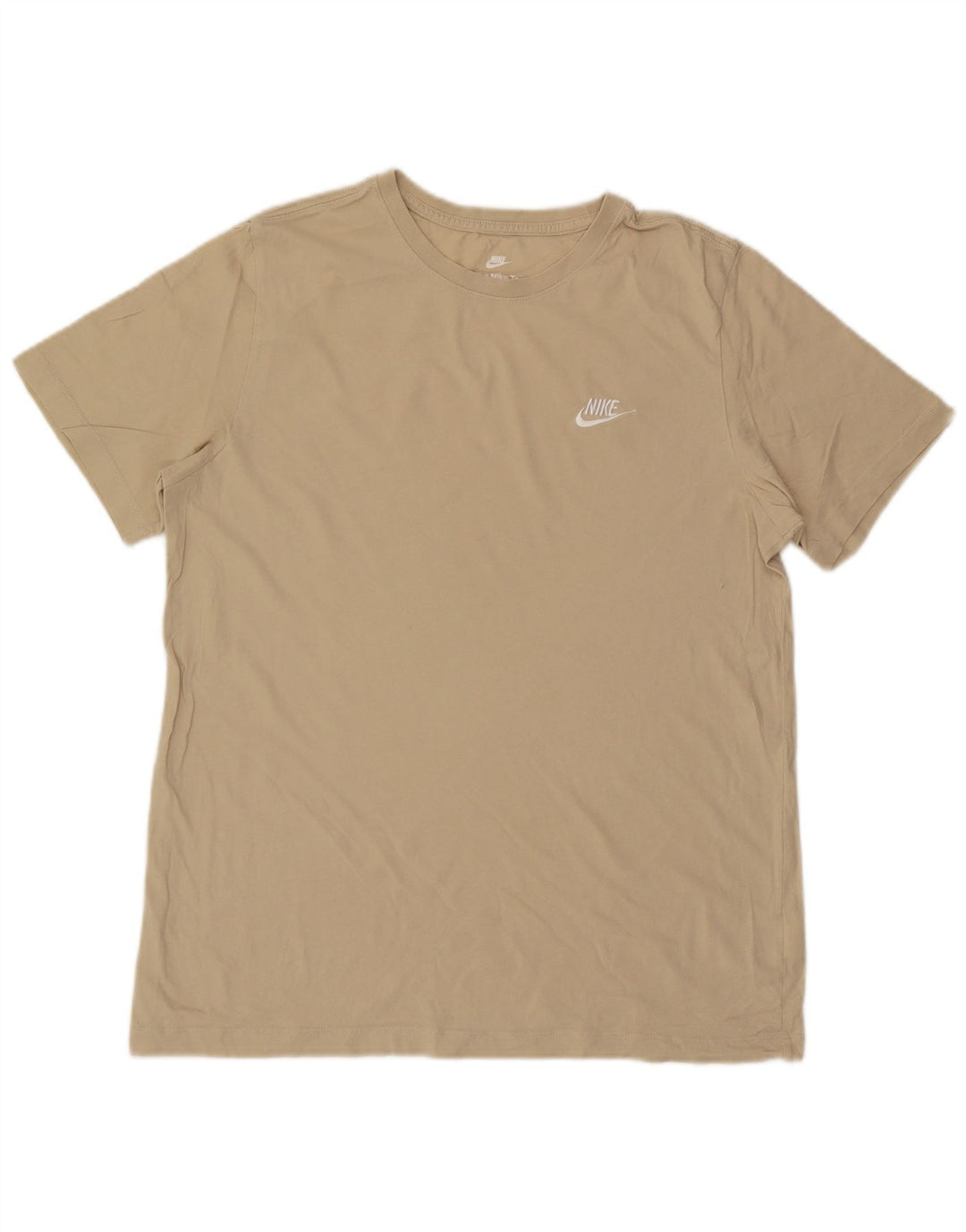 Camiseta masculina Nike grande algodão bege