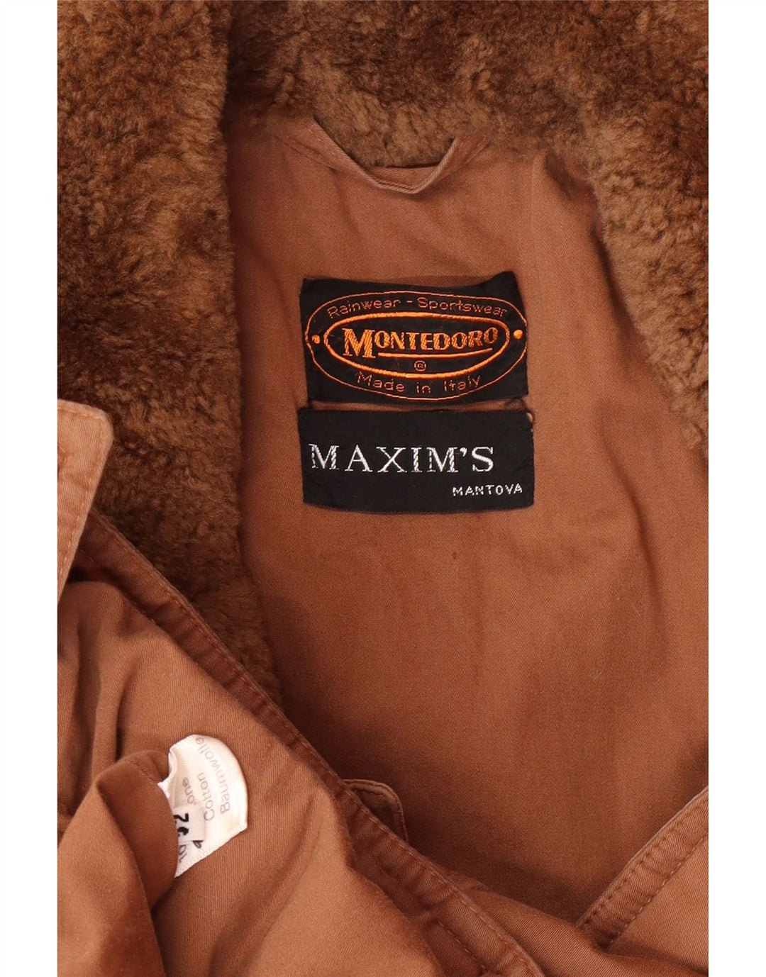Jaqueta bomber militar masculina MONTEDORO IT 52 XL algodão marrom