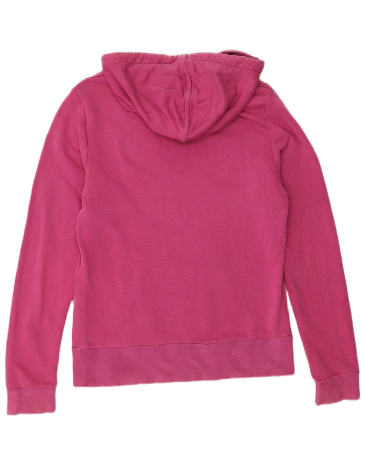Puma feminino gráfico moletom com capuz UK 12 médio rosa