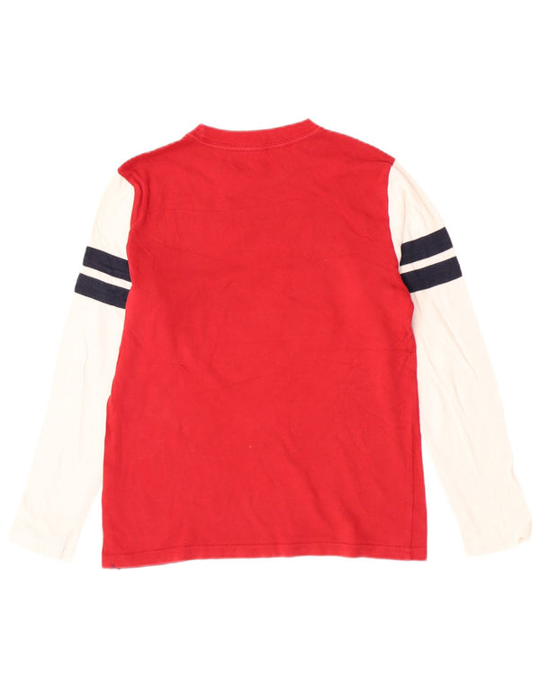 Tommy Hilfiger Boys Graphic Top manga comprida 8-9 anos médio vermelho